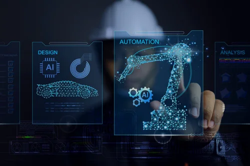 AI automation interface for engineering and manufacturing workflows.