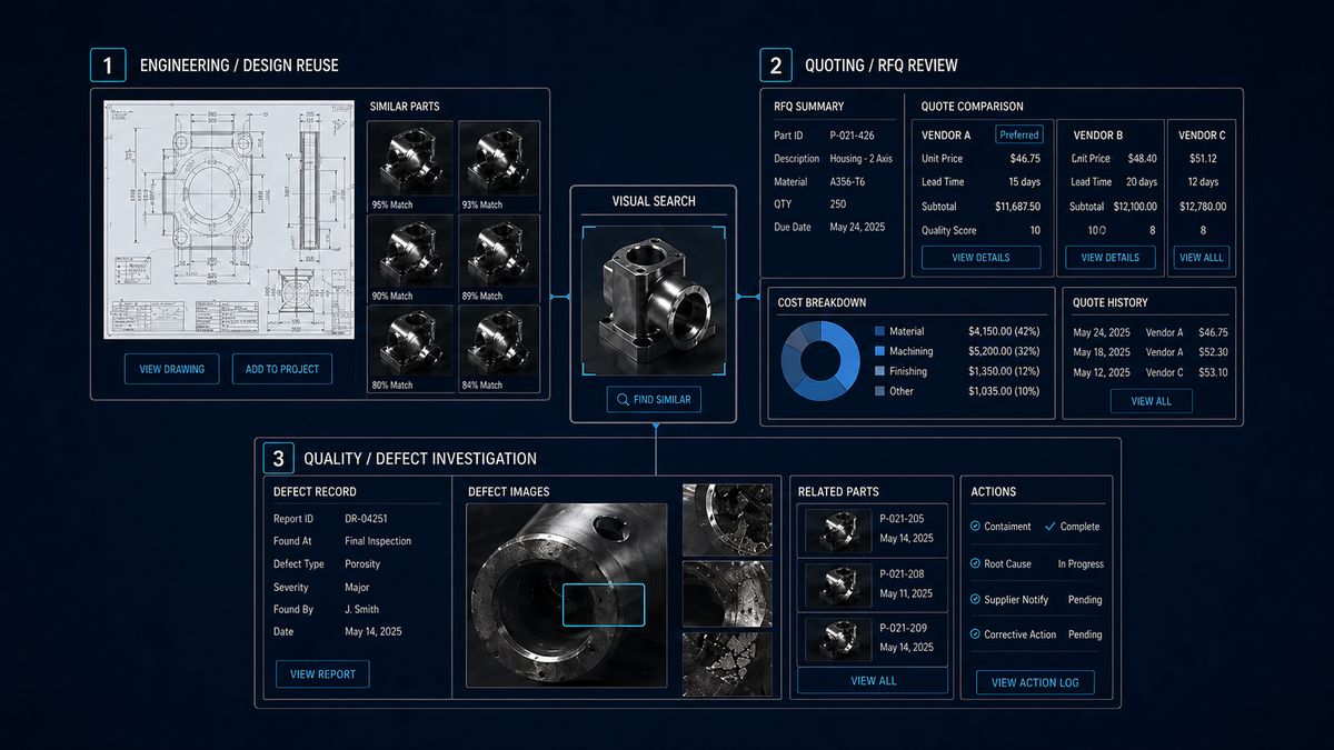 Visual Search Use Cases in Engineering, Quoting, and Quality - VizSeek